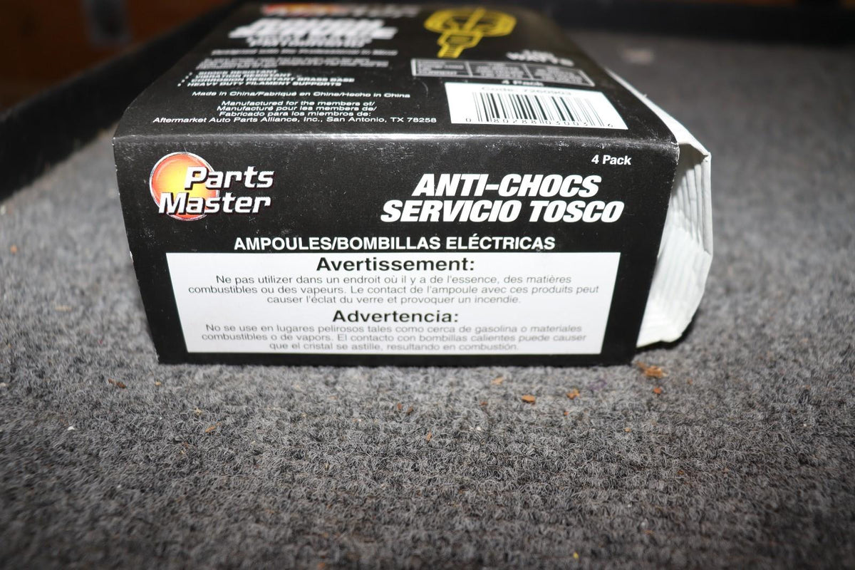 Parts Master 100 Watt Rough Service Bulbs - 4 Pack Coated Shatter Proof 1200 Lum - Northside Material Brokers
