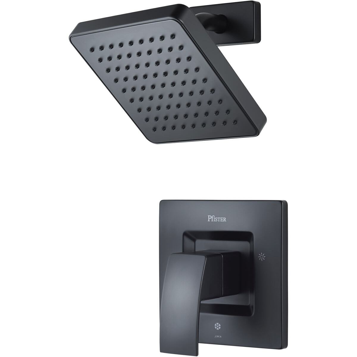 Pfister Kenzo LG89-7DFB 1-Handle Shower Only Trim Matte Black - Northside Material Brokers
