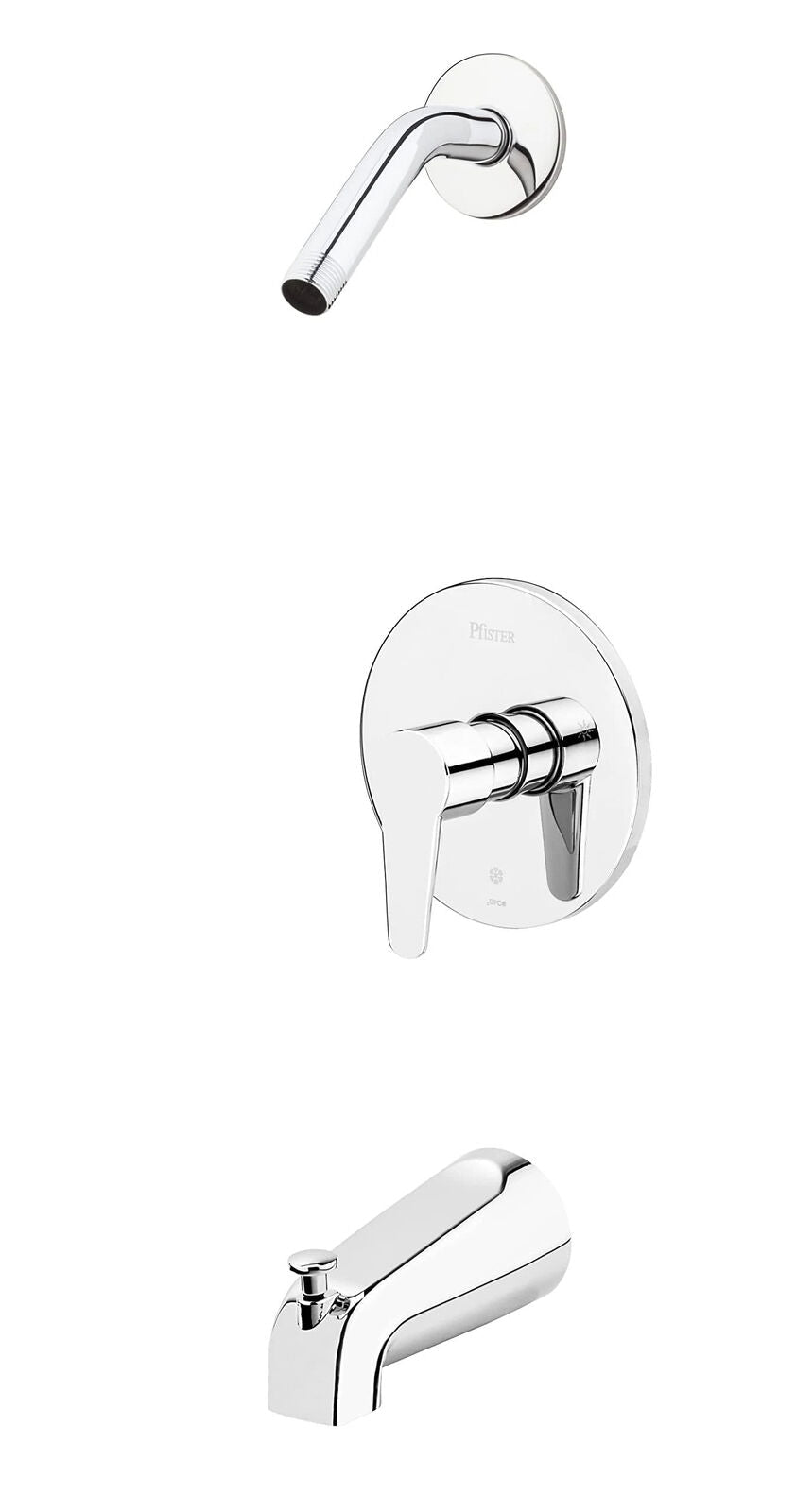 Pfister Pfirst Modern Pressure Balanced Tub and Shower Trim Package, R89-0700 - Northside Material Brokers