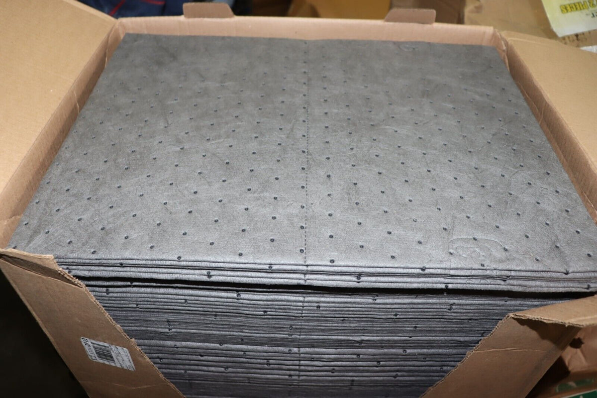PIG Absorbent Mat Pad: 28 oz Volume Absorbed Per Pad, 22 gal (100 Pads), MAT240 - Northside Material Brokers