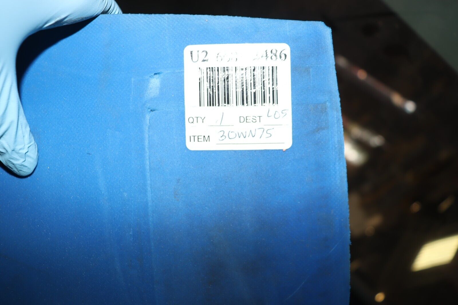 Polyethylene Sheet: Std, 4 ft x 8 ft, 1 in Thick, Blue, 30WN75 - Northside Material Brokers