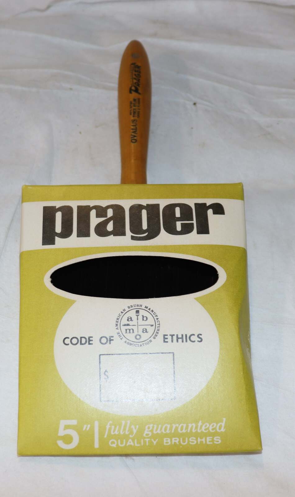 Prager Ovalus Dupont Tynex Nylon 5 Inch Paint Brush, New Old Stock - Northside Material Brokers