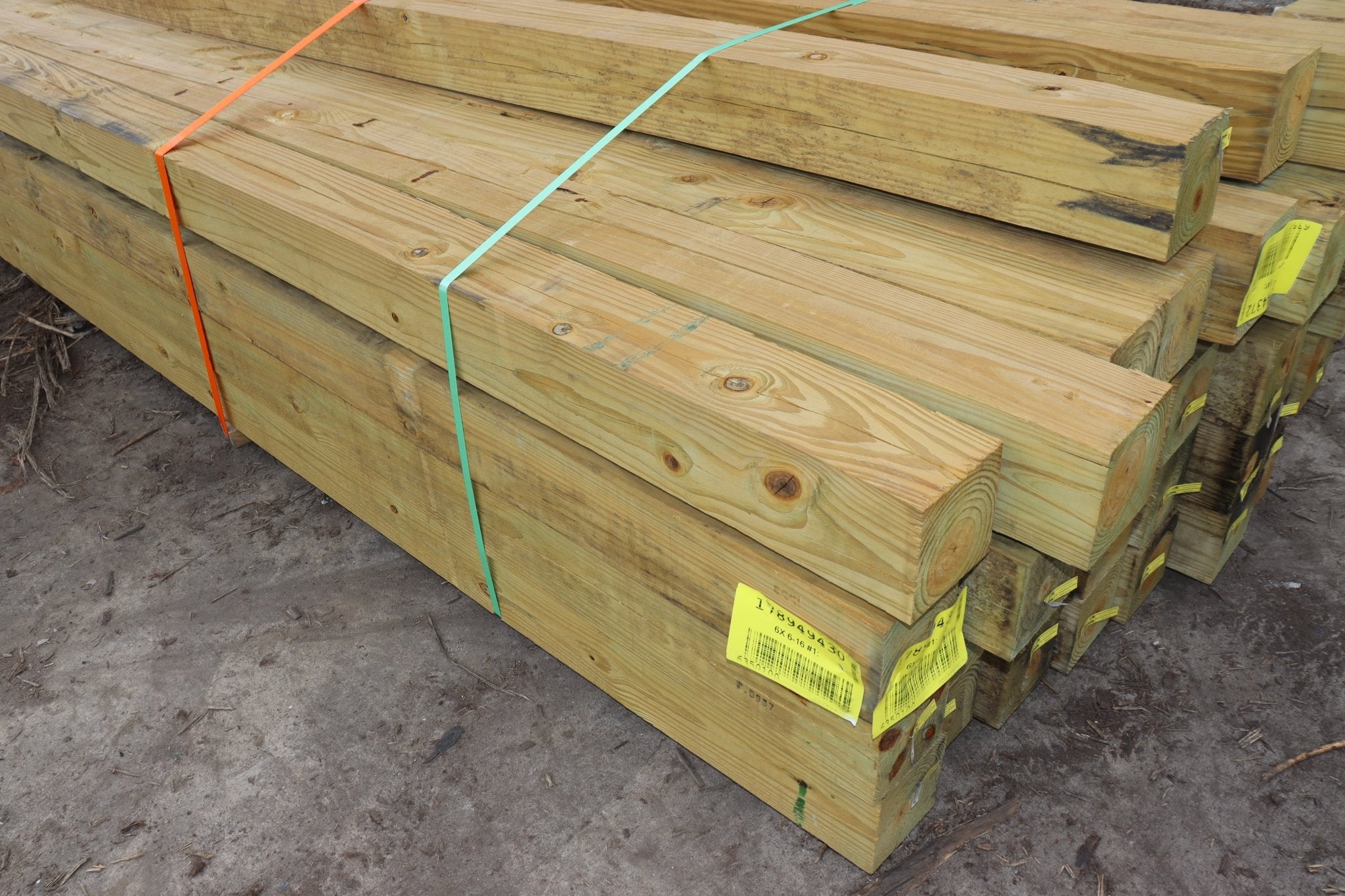 Pressure Treated Post, 2 Yellow Pine, Dimensional Lumber - Northside Material Brokers