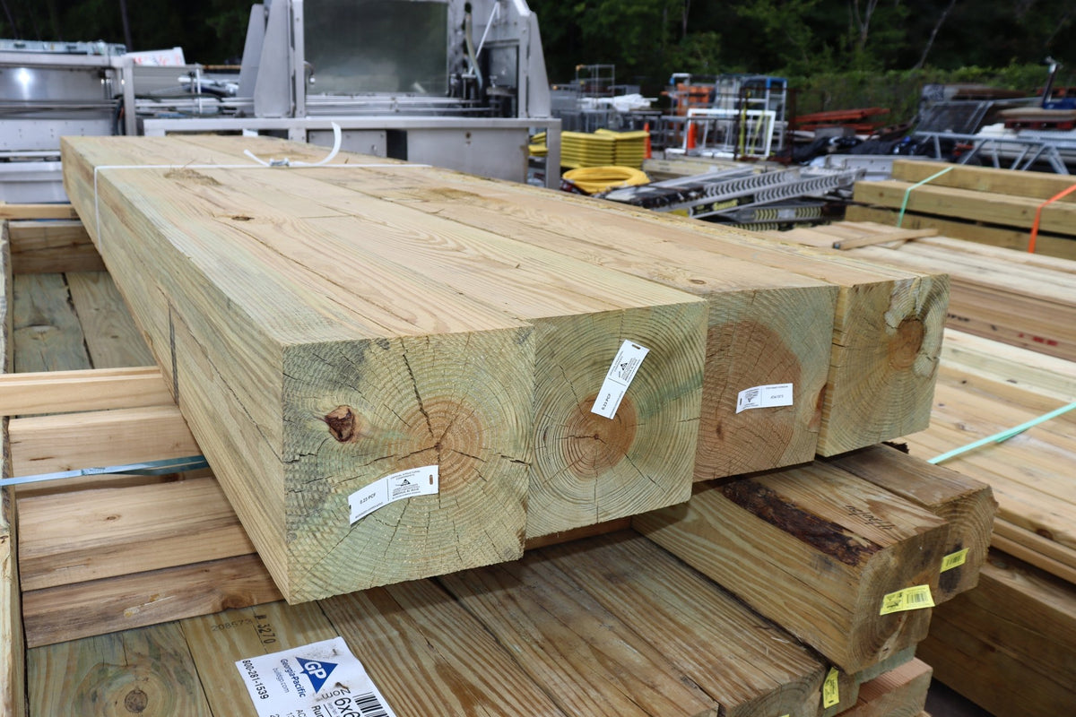 Pressure Treated Post, 2 Yellow Pine, Dimensional Lumber - Northside Material Brokers