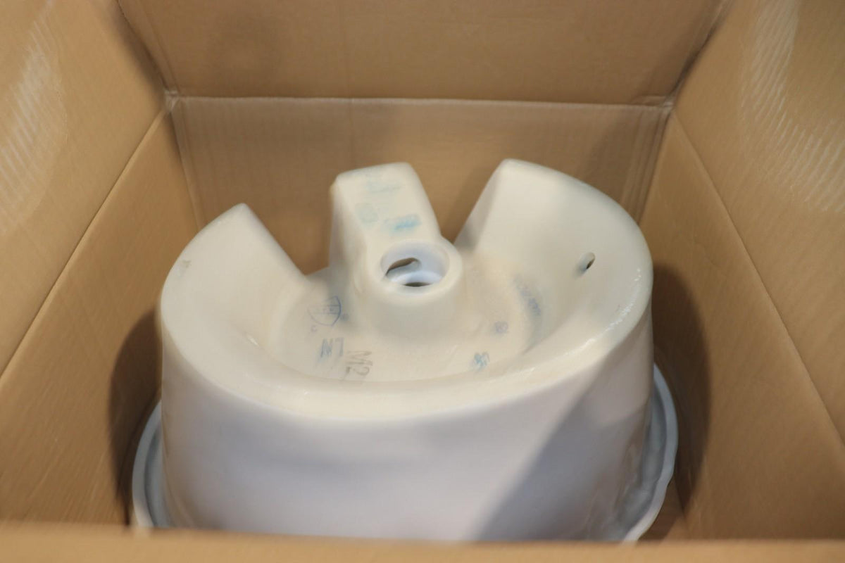 PROFLO PF1125WH White 17-1/4" Self Rimming Bathroom Sink, Decorative - Northside Material Brokers