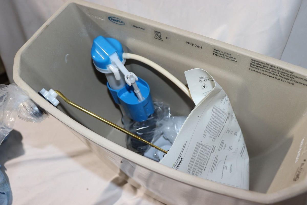 PROFLO PF6112 1500 1.28 GPF Toilet Tank Only with 12" Rough-In - White - Northside Material Brokers