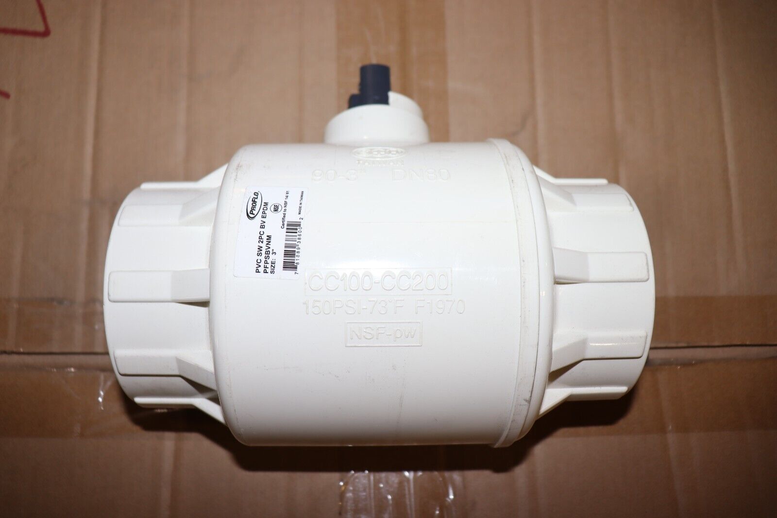 PROFLO PFPSBVNM 3" Ball Valve Less Handle PVC - Northside Material Brokers