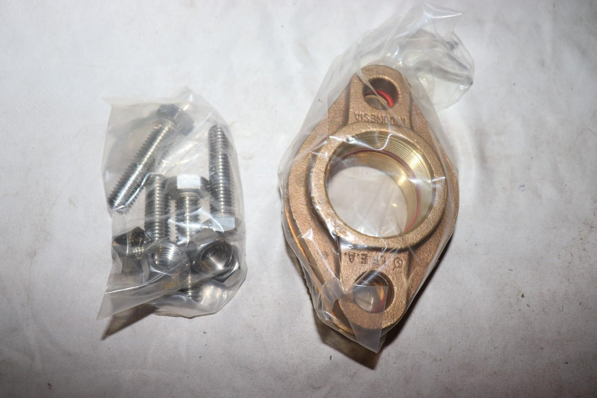 PROSELECT, 2 in. Cast Bronze Meter Flange Kit Pair Part  PSXMFK, 1 pair - Northside Material Brokers