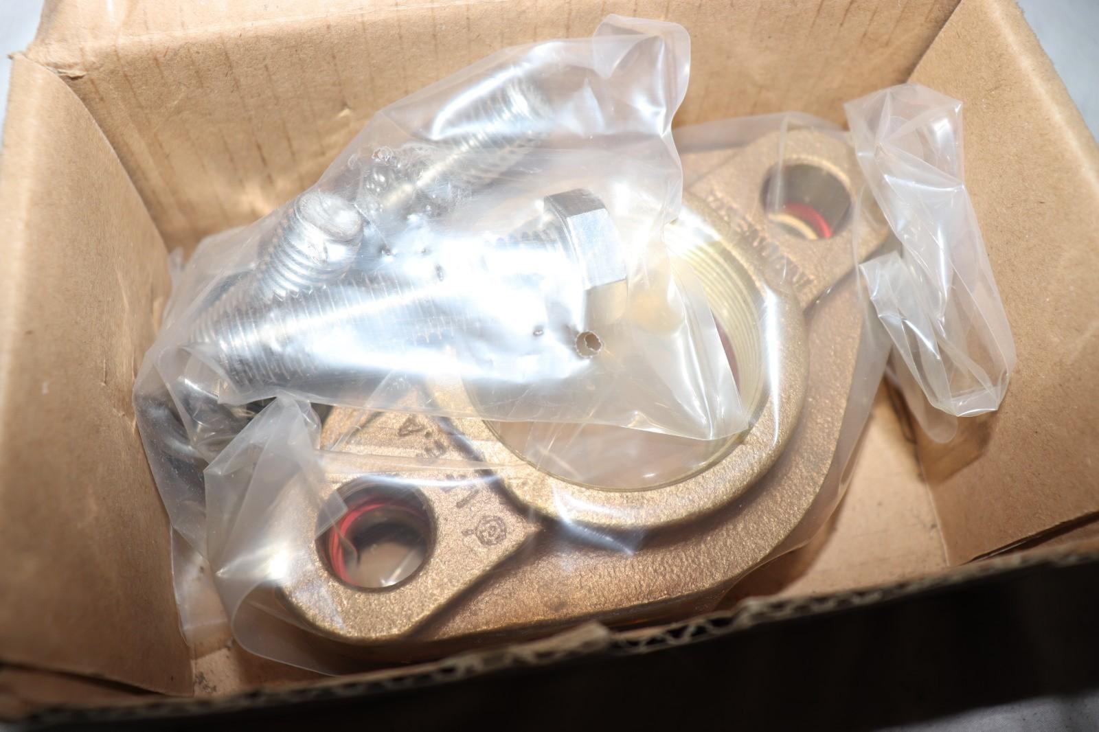 PROSELECT, 2 in. Cast Bronze Meter Flange Kit Pair Part  PSXMFK, 1 pair - Northside Material Brokers