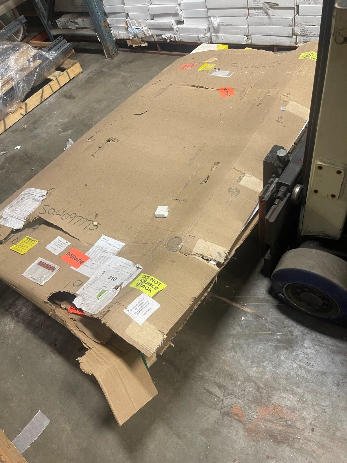 PS INDUSTRIES Pallet Safety Gate 80 in x 78 in Yellow 42 in Gate, PLG-7284 - Northside Material Brokers