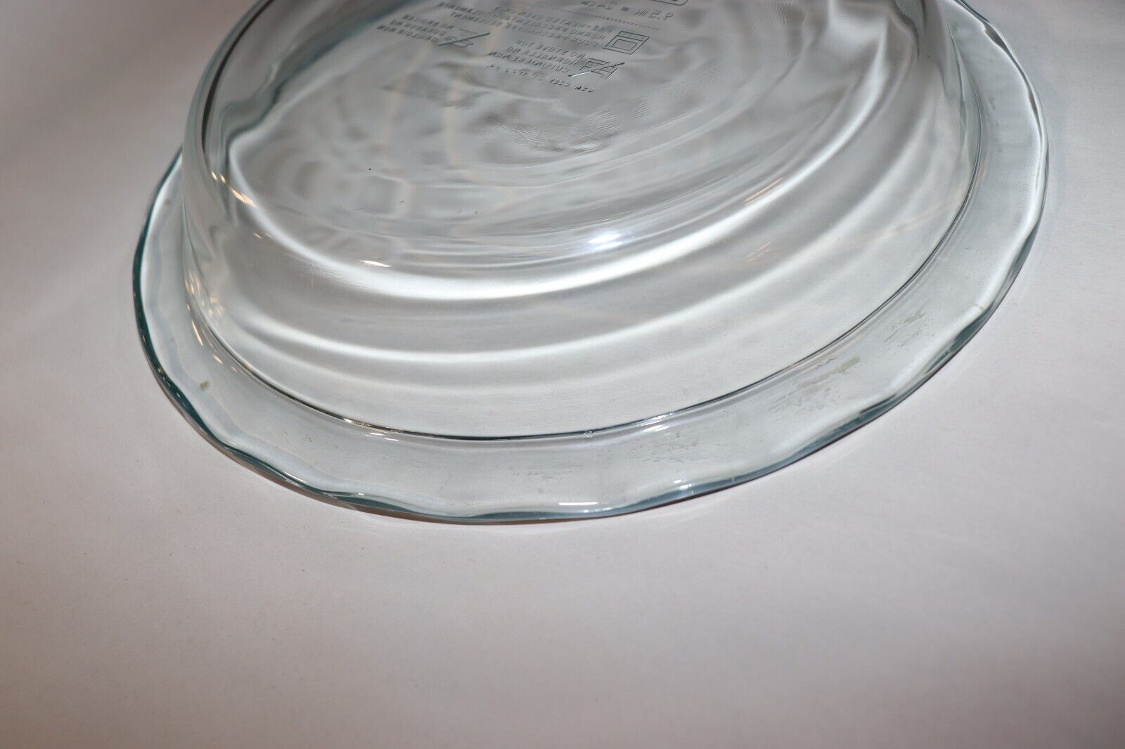 PYREX 9.5” CLEAR GLASS PIE PLATE 2” DEEP WIDE SCALLOPED EDGE NO C209 - Northside Material Brokers