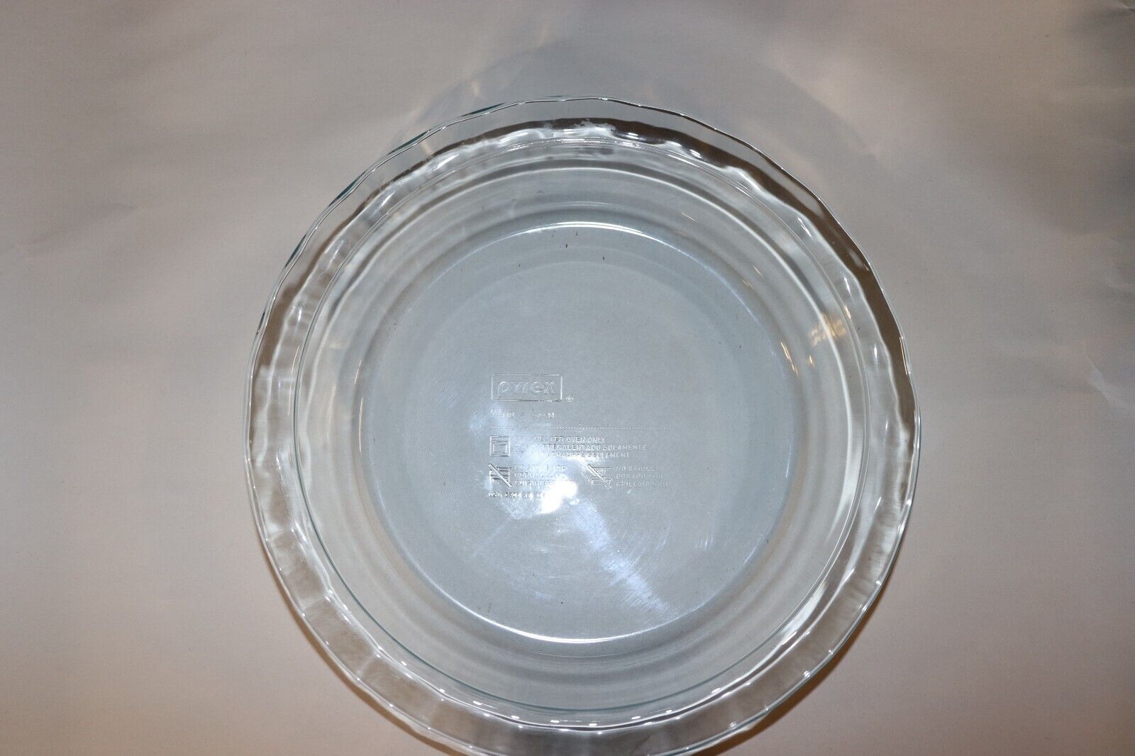 PYREX 9.5” CLEAR GLASS PIE PLATE 2” DEEP WIDE SCALLOPED EDGE NO C209 - Northside Material Brokers