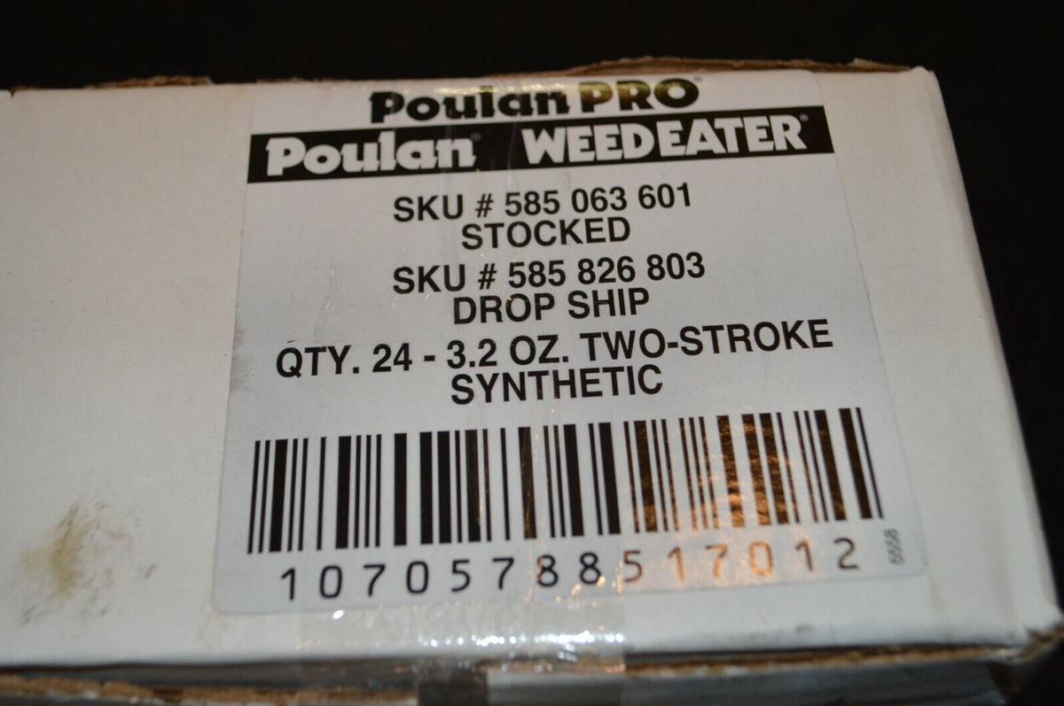 Qty 24 - Poulan Pro Weedeater 40:1 Full Synthetic Blend 2 Stroke Oil 3.2 oz - Northside Material Brokers