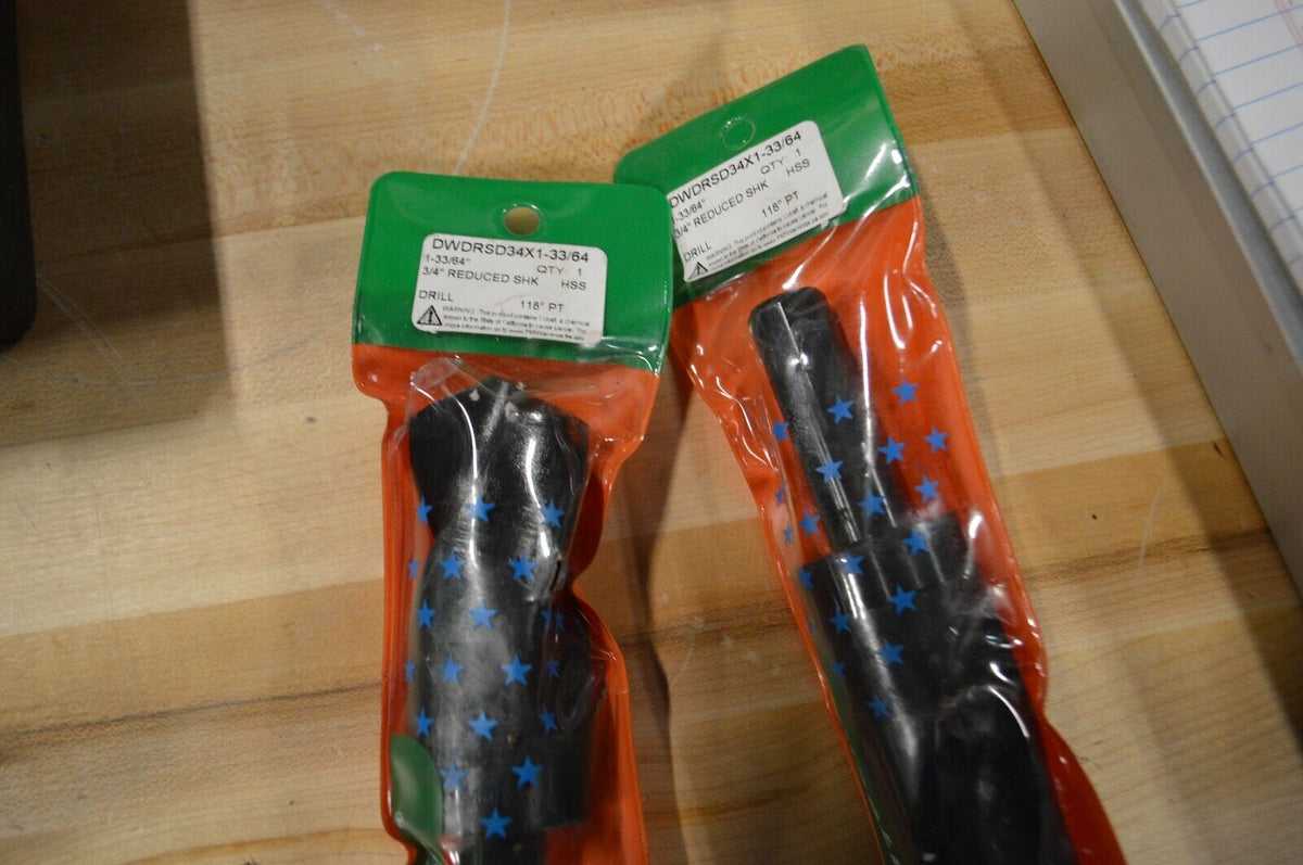 Qualtech 1-33/64" reduced shank drill bit, DWDRSD34X1-33/64 - Northside Material Brokers