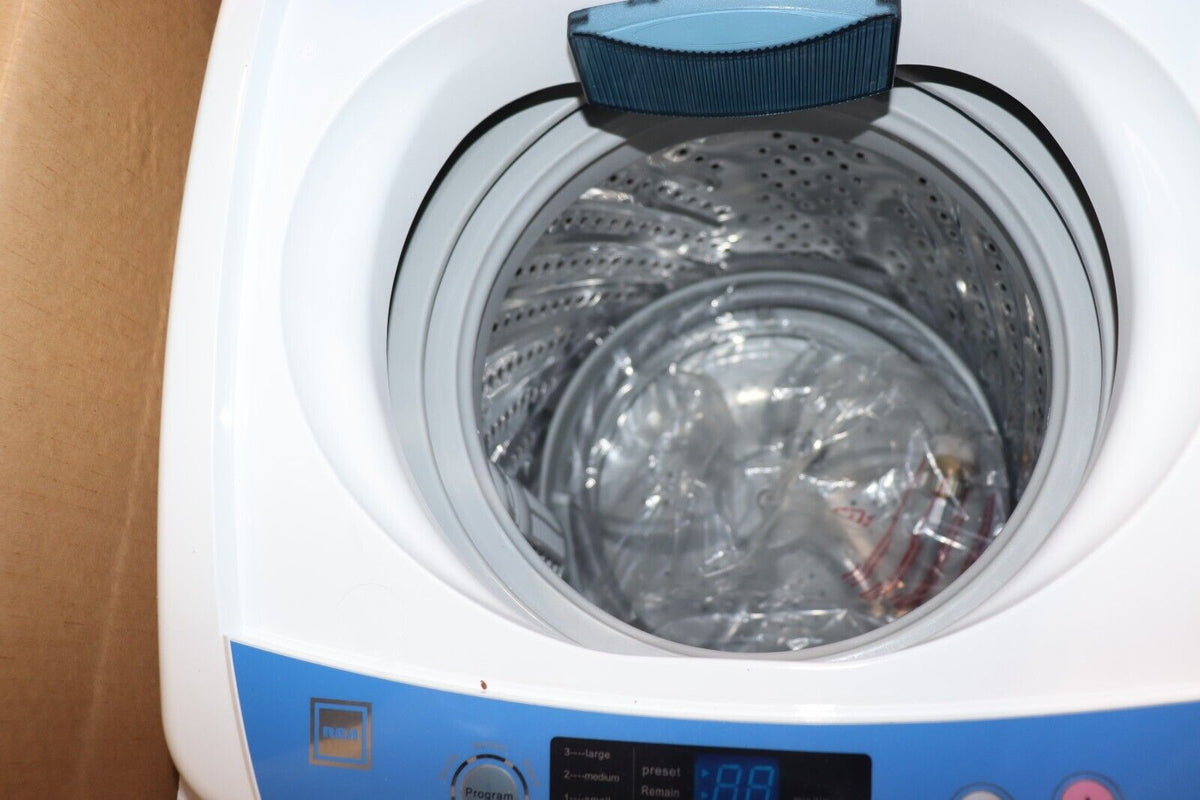 RCA RPW091 .9 Cu Ft Portable Home Apartment Laundry Washer Washing Machine White - Northside Material Brokers