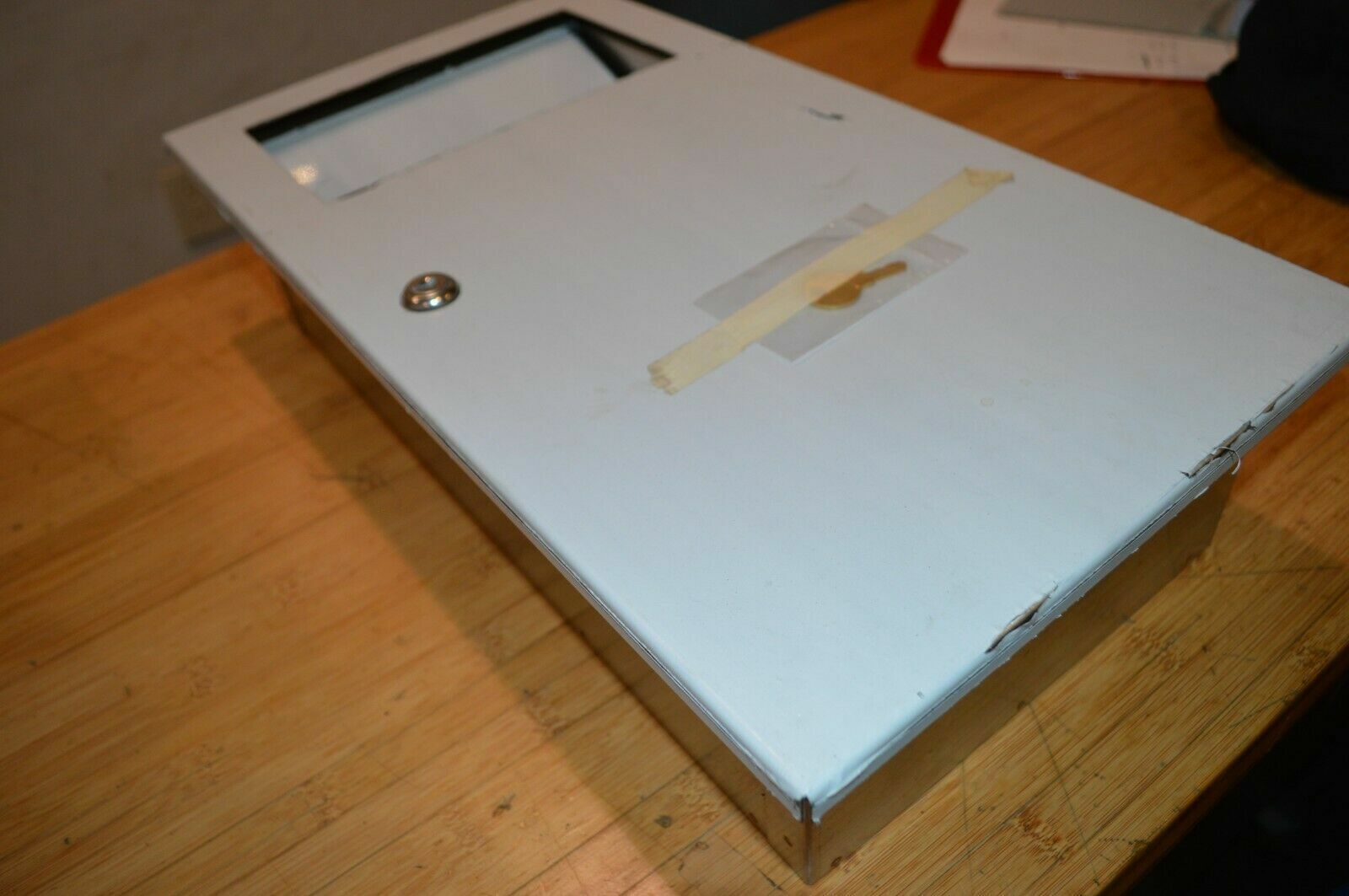 Recessed Napkin Disposal, Stainless Steel, American Specialties 10-6471, w/ KEY - Northside Material Brokers
