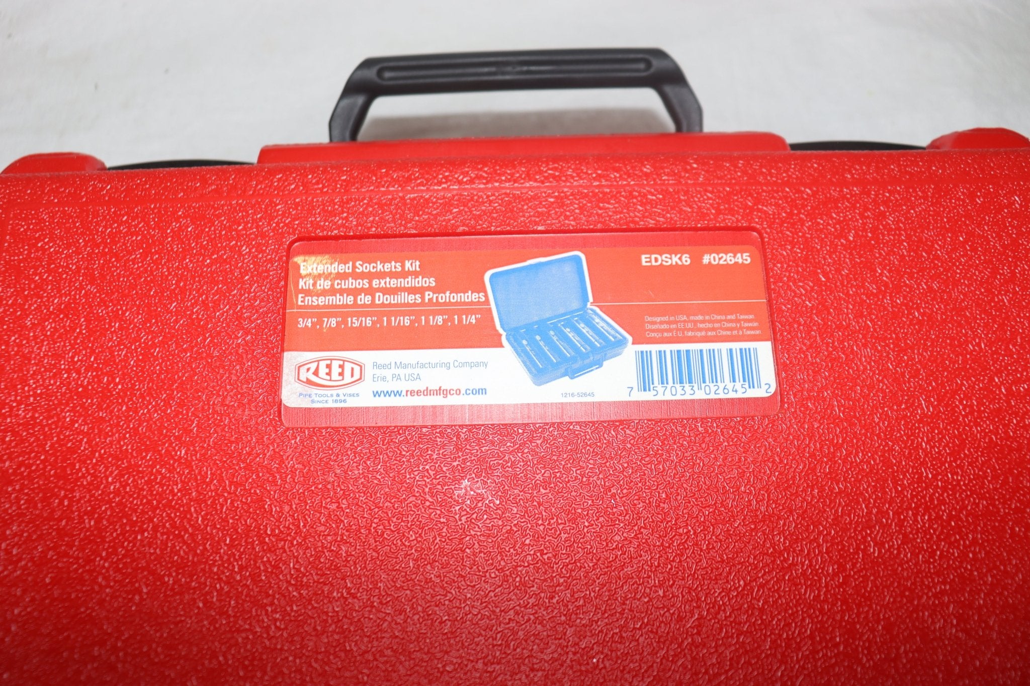 Reed Mfg. Extended Socket Set, 6 Sizes EDSK6 (02645) - Northside Material Brokers