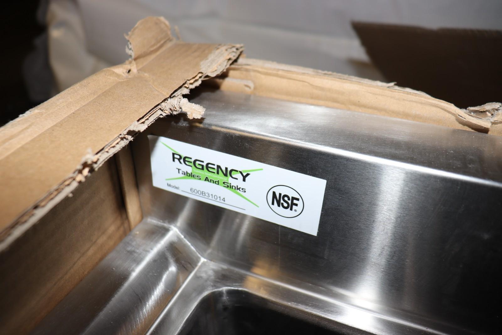Regency 600B31014 38 1/2" x 18 3/4" Three Bowl Underbar Sink, NOB - Northside Material Brokers