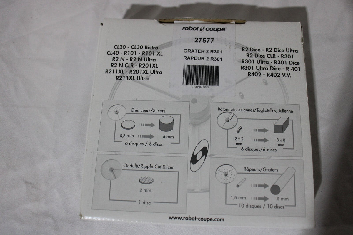 Robot Coupe Grater Blade 27577 2mm R301, New - Northside Material Brokers