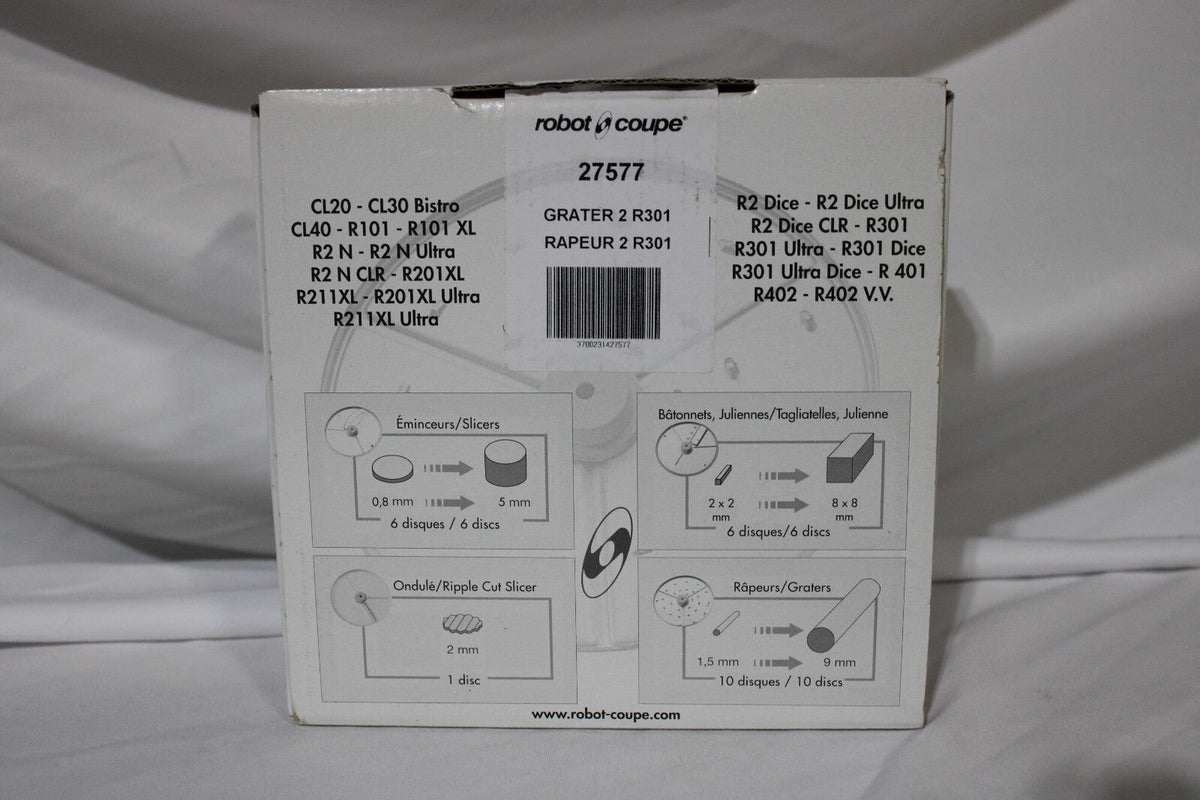 Robot Coupe Grater Blade 27577 2mm R301, New - Northside Material Brokers