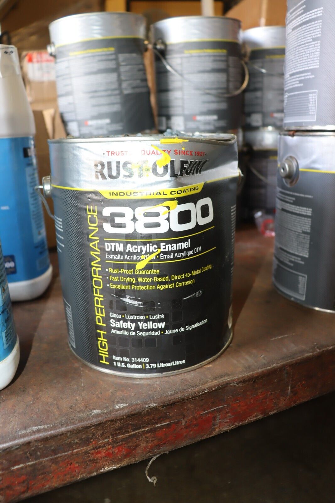 Rust-Oleum Acrylic Enamel Coating, Safety Yellow, 1 gal, 454H21 - Northside Material Brokers