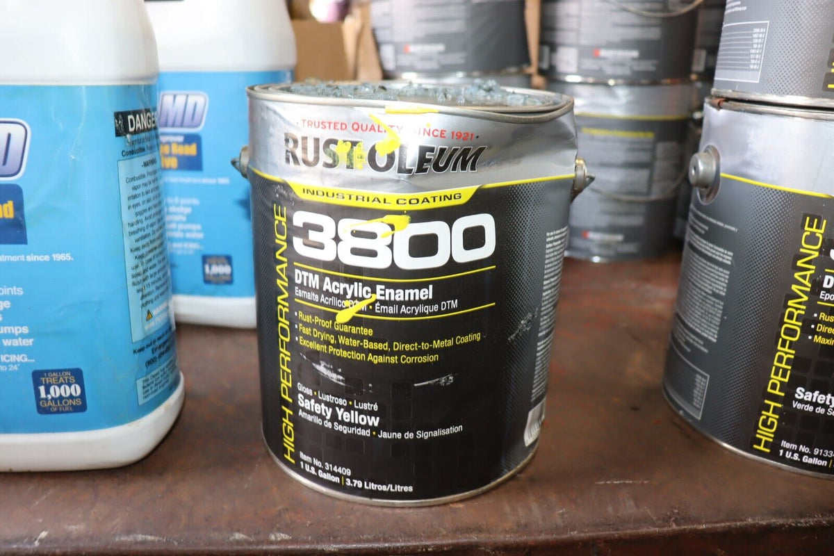 Rust-Oleum Acrylic Enamel Coating, Safety Yellow, 1 gal, 454H21 - Northside Material Brokers