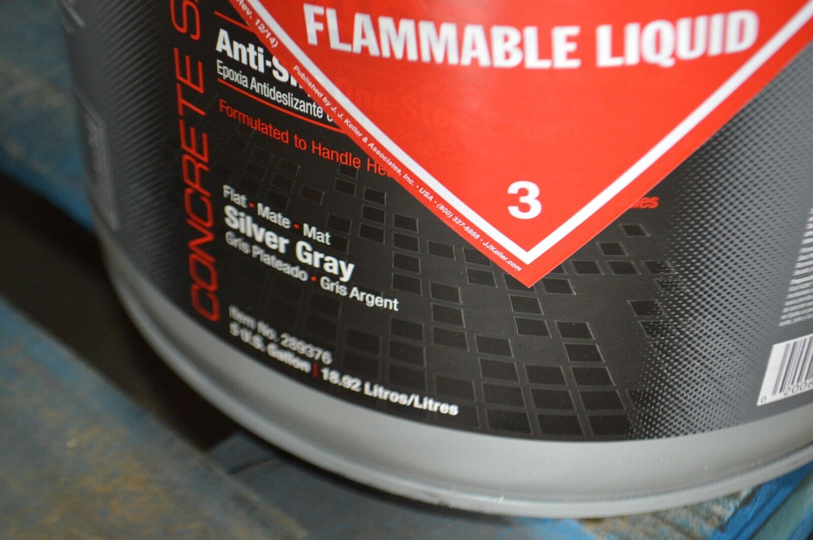 Rust oleum Anti Slip Floor coating, Silver gray 5 gallon, Model 289376 - Northside Material Brokers