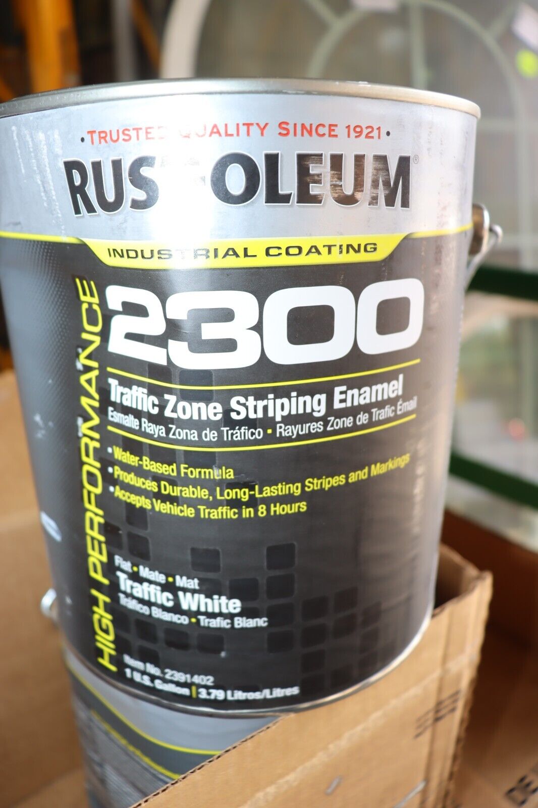 RUST-OLEUM Traffic Zone Striping Paint Traffic White, 1 gal, 3XH15 - Northside Material Brokers