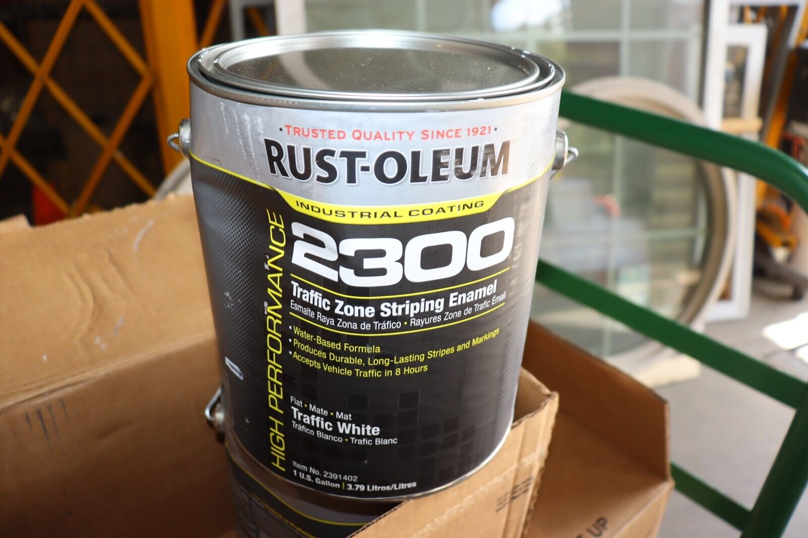 RUST-OLEUM Traffic Zone Striping Paint Traffic White, 1 gal, 3XH15 - Northside Material Brokers