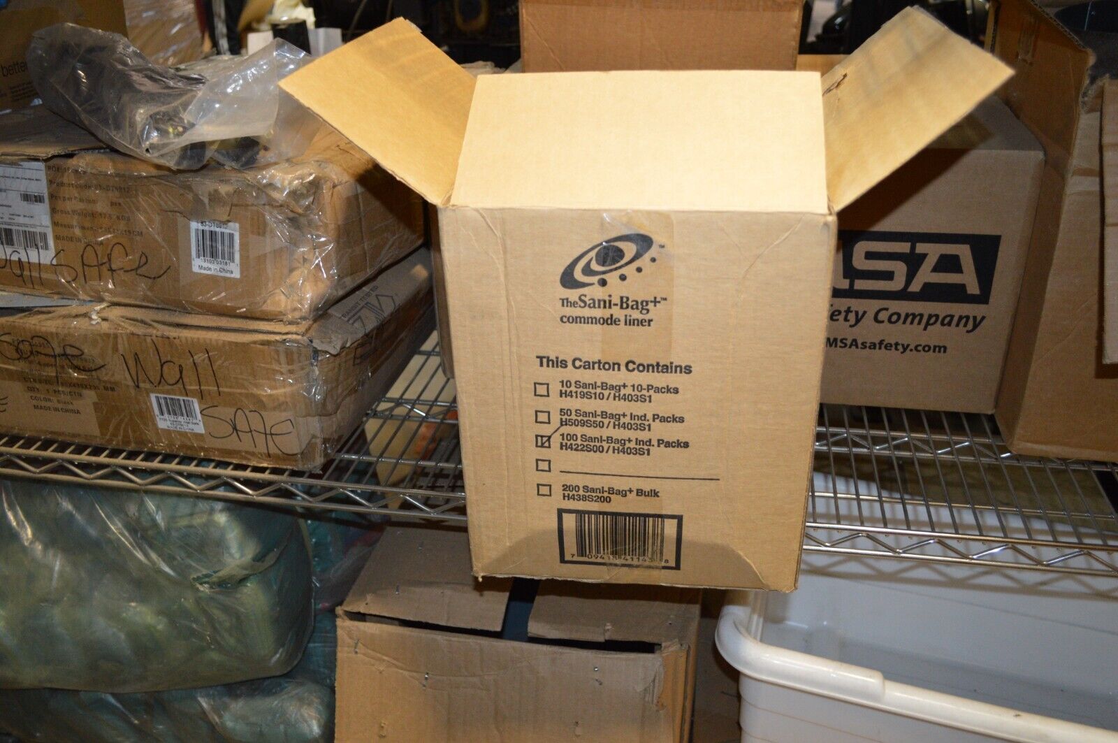 SANI-BAG Commode Liner, Model H422s00, Sanitary toilet liner - Northside Material Brokers