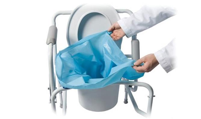 SANI-BAG Commode Liner, Model H422s00, Sanitary toilet liner - Northside Material Brokers
