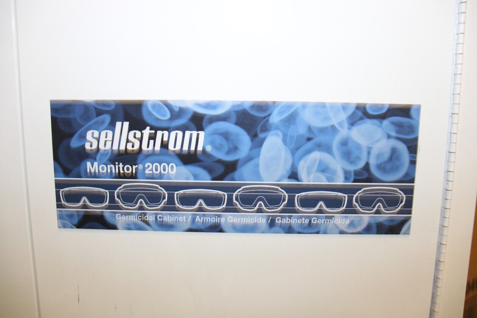SELLSTROM MONITOR 2000 EYEWEAR GERMICIDAL CABINET - Northside Material Brokers