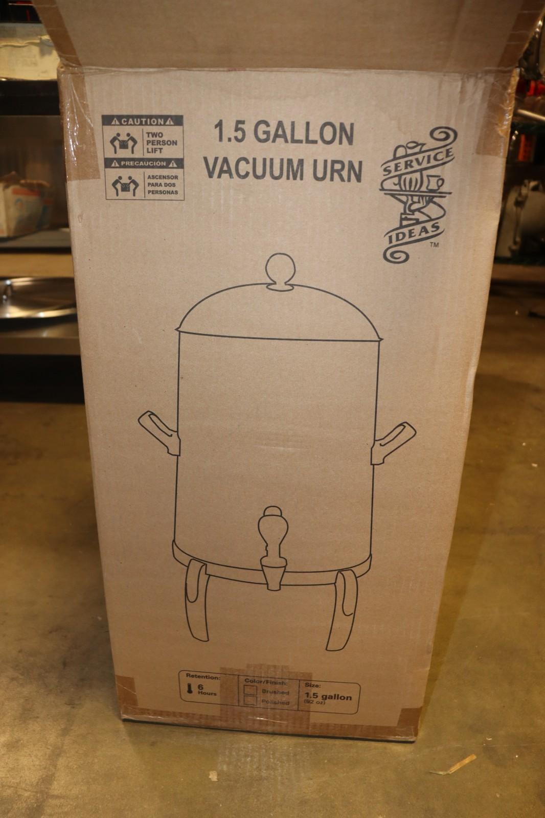 Service Ideas 1.5 Gal Low Volume Dispenser Thermal Coffee Urn, URN15VPSMD - Northside Material Brokers
