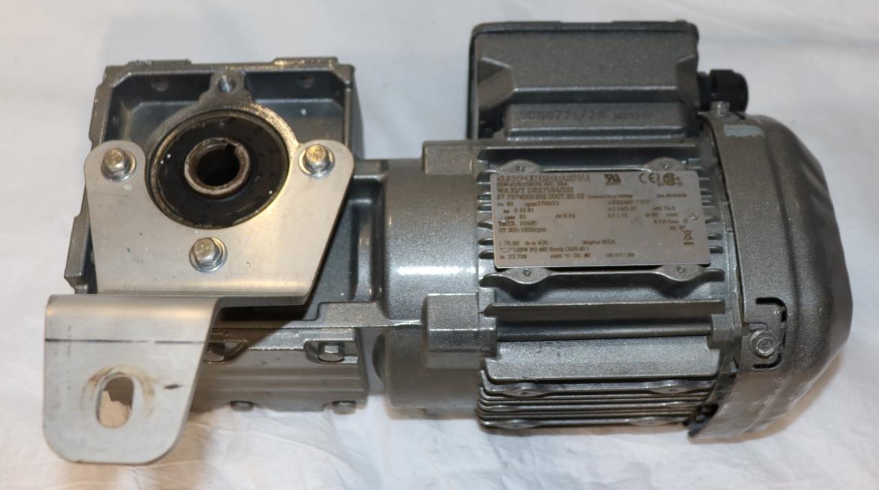 Sew-Eurodrive WA30/TDRS71S6 Gearmotor 0.33 HP 230/460 V 60 Hz 1100:15 RPM - Northside Material Brokers