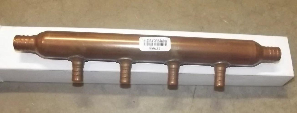 Sharkbite 3/4In T X 1/2In D Crimp Copper 4 Port Manifold Tee T77, 22786A - Northside Material Brokers