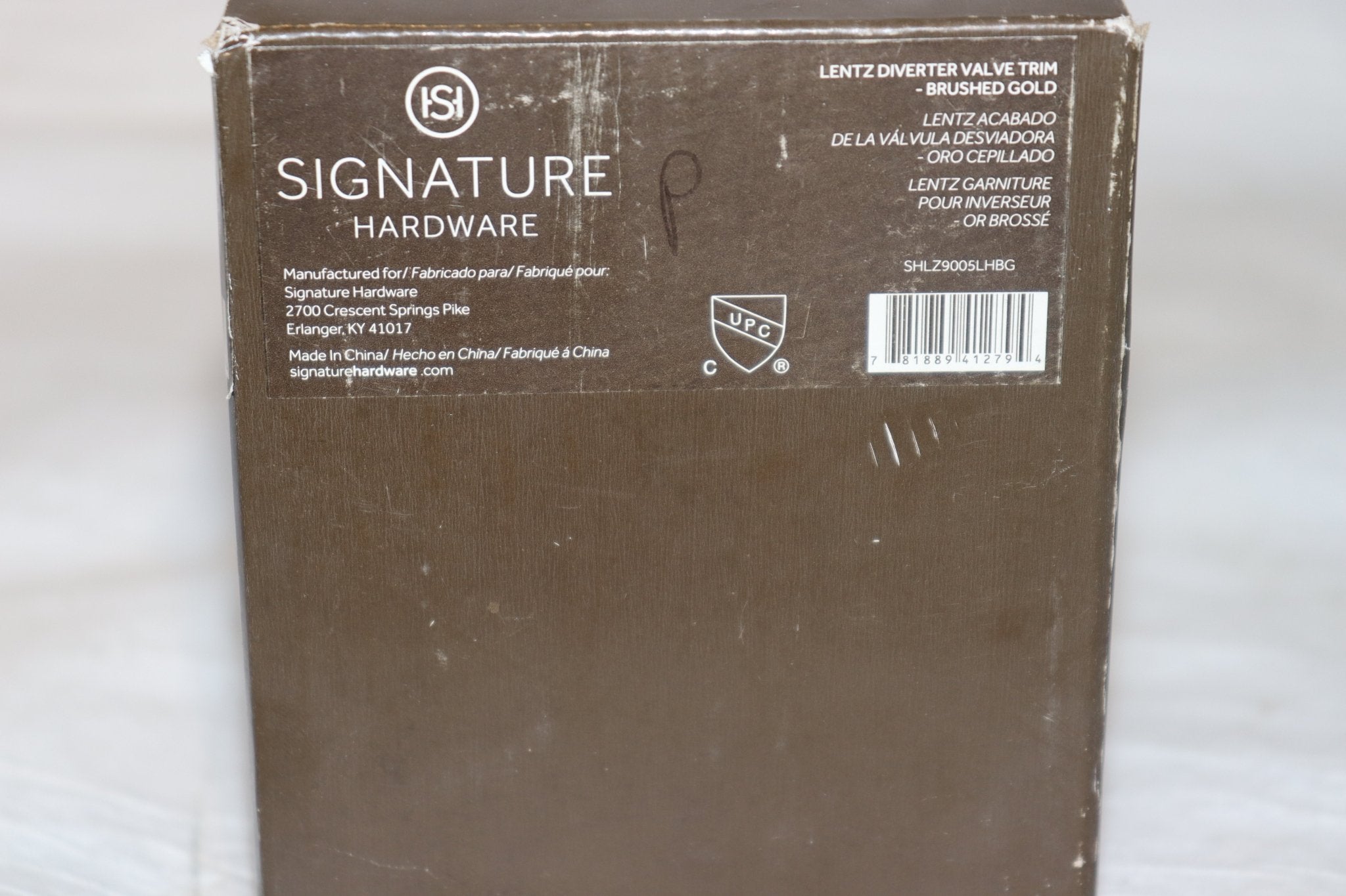 Signature Hardware SHLZ9005LHBG Lentz 6 Function Diverter Valve Trim Only, Brushed Gold - Northside Material Brokers