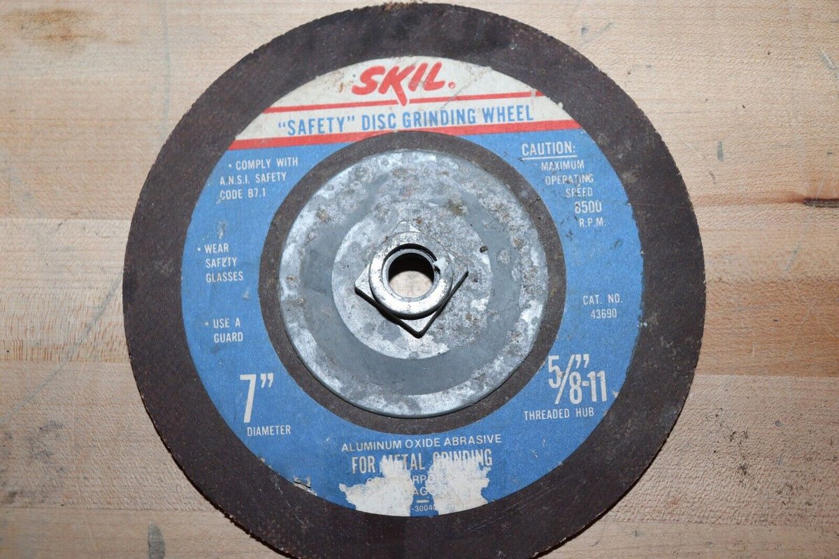 SKIL 7" SAFETY DISC GRINDING WHEEL 43790, NEW - Northside Material Brokers