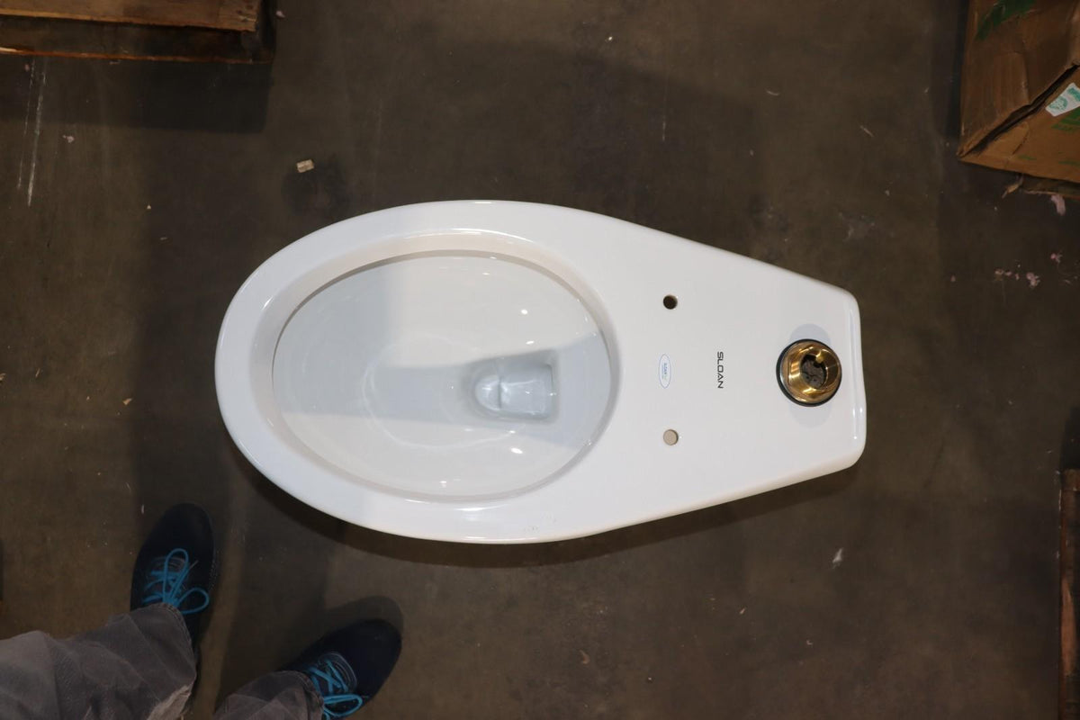 Sloan ST-2029-STG Floor-Mounted Water Closet - White - Northside Material Brokers