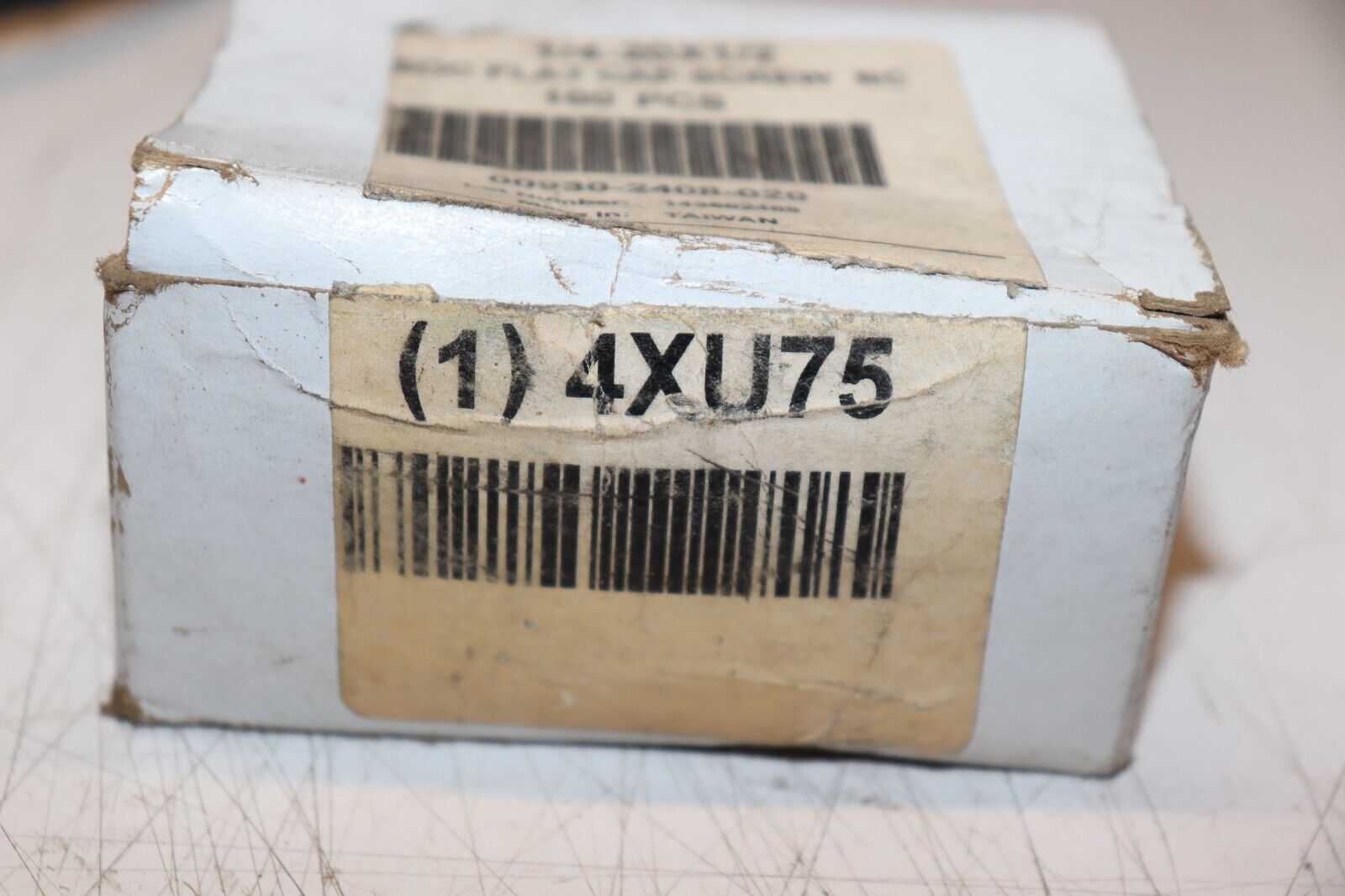 Socket Flat Head Cap Screw, Flat, 1/4"-20, Steel, 100 Pack, Hex-Key Head, 4XU75 - Northside Material Brokers
