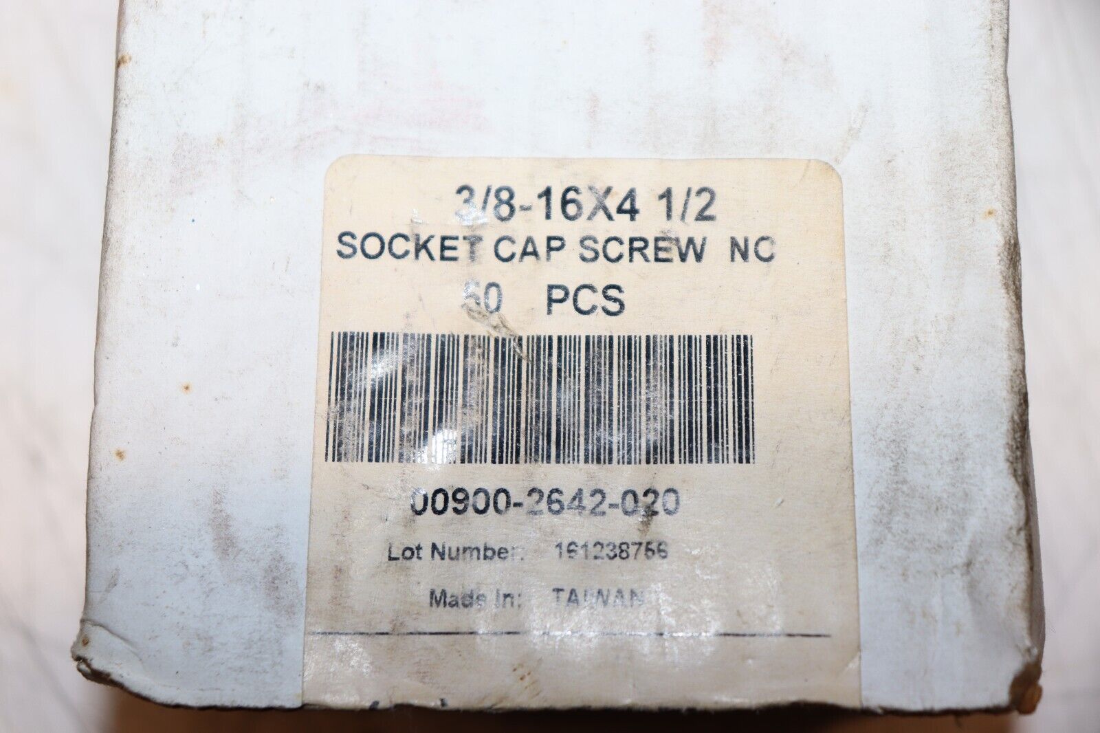 Socket Head Cap Screw: 3/8"-16 Thread Size, 4 1/2 in Lg, 4XE74 - Northside Material Brokers