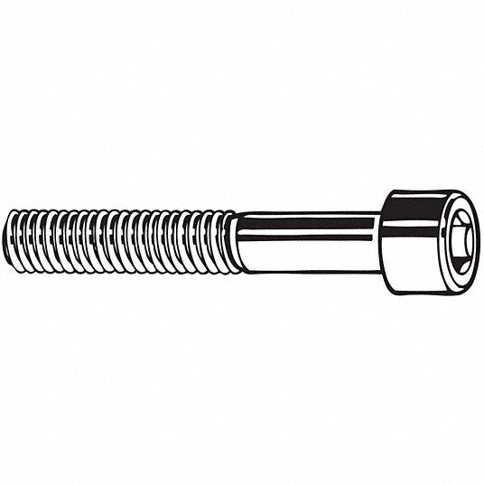 Socket Head Cap Screw: M12-1.75 Thread Size, 60 mm Lg, 6DA81 - Northside Material Brokers