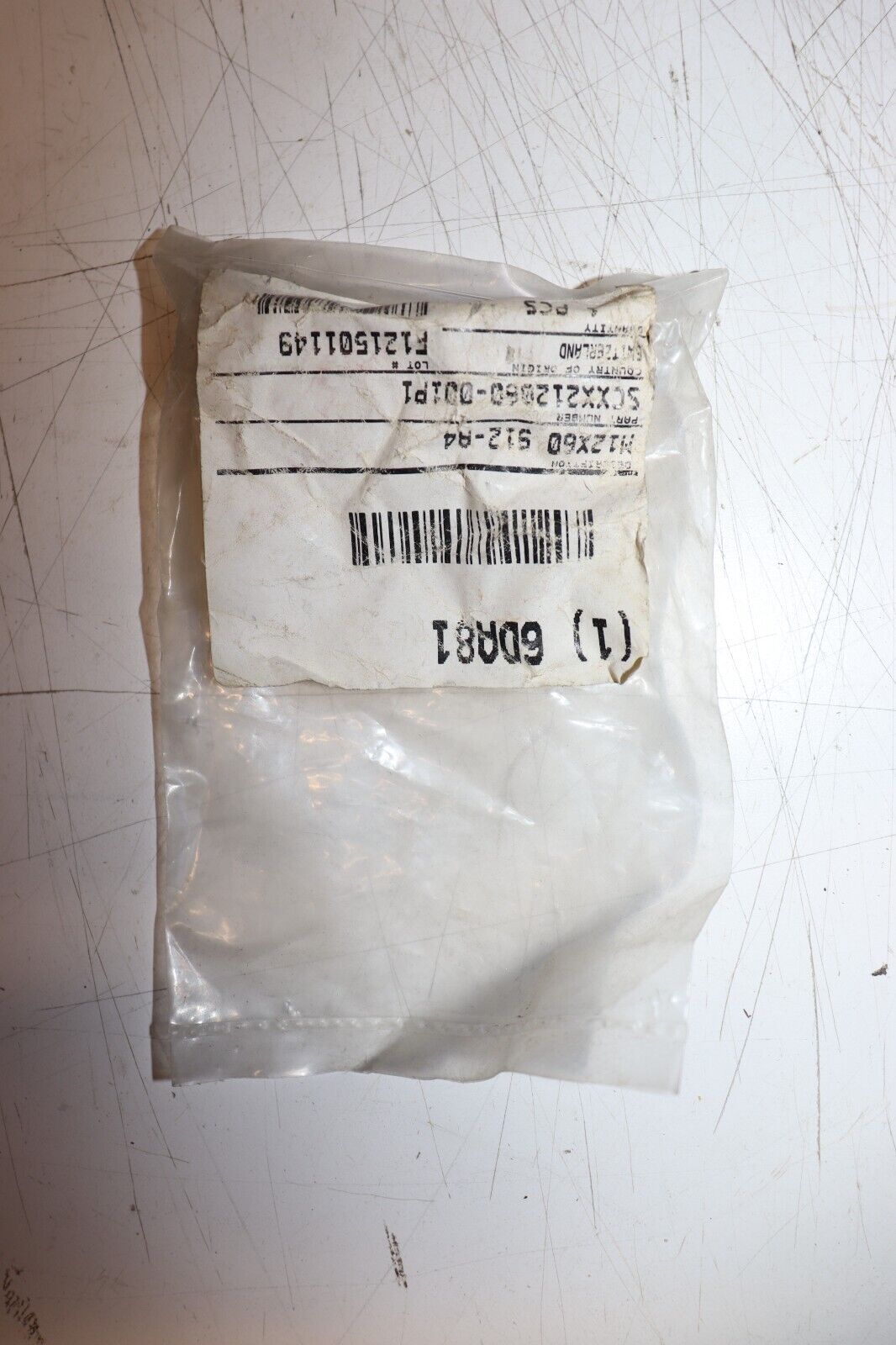 Socket Head Cap Screw: M12-1.75 Thread Size, 60 mm Lg, 6DA81 - Northside Material Brokers