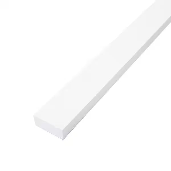 21/32" x 1-1/2" x 16' Primed Finger Jointed Pine S4S Board, Square Edge