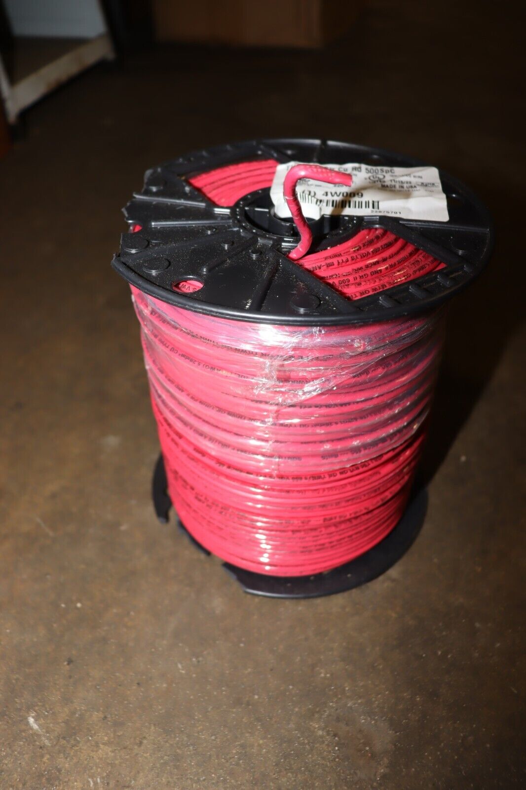 SOUTHWIRE Building Wire: 10 AWG Wire Size, 1 Conductors, Red, 500 ft, 4W009 - Northside Material Brokers