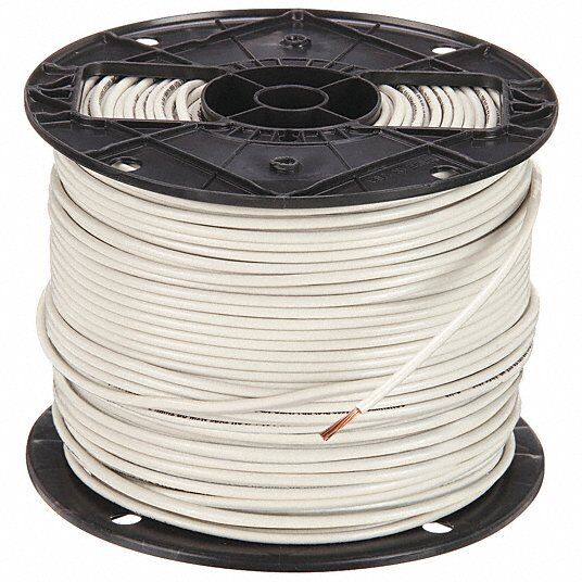 SOUTHWIRE Building Wire: 10 AWG Wire Size, 1 Conductors, White, 500 ft, 4W007 - Northside Material Brokers