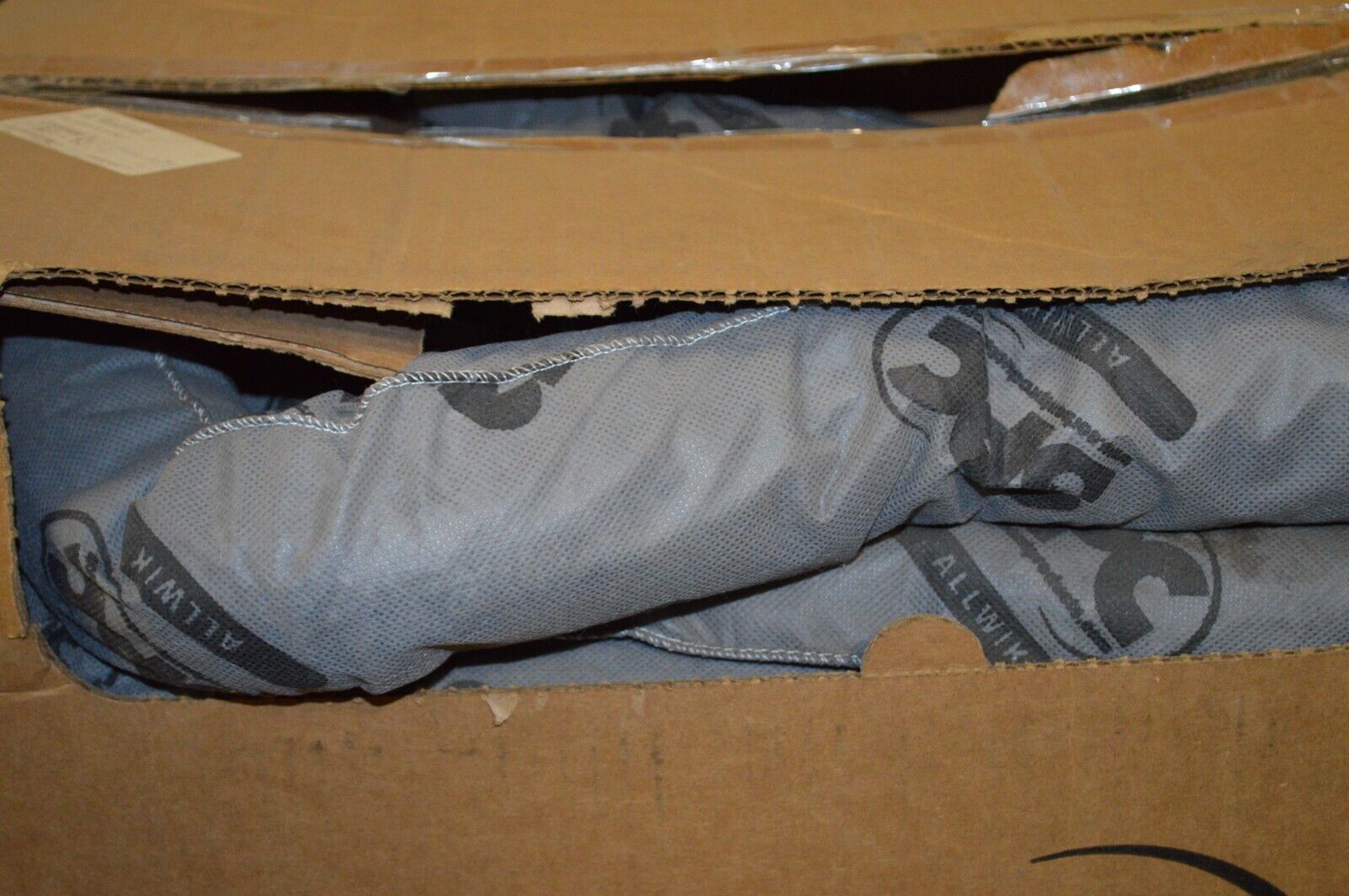 SPC Absorbent Sock: 3 in x 48 in, 12 gal/pk/1 gal/sock, Gray, 12 PK - Northside Material Brokers