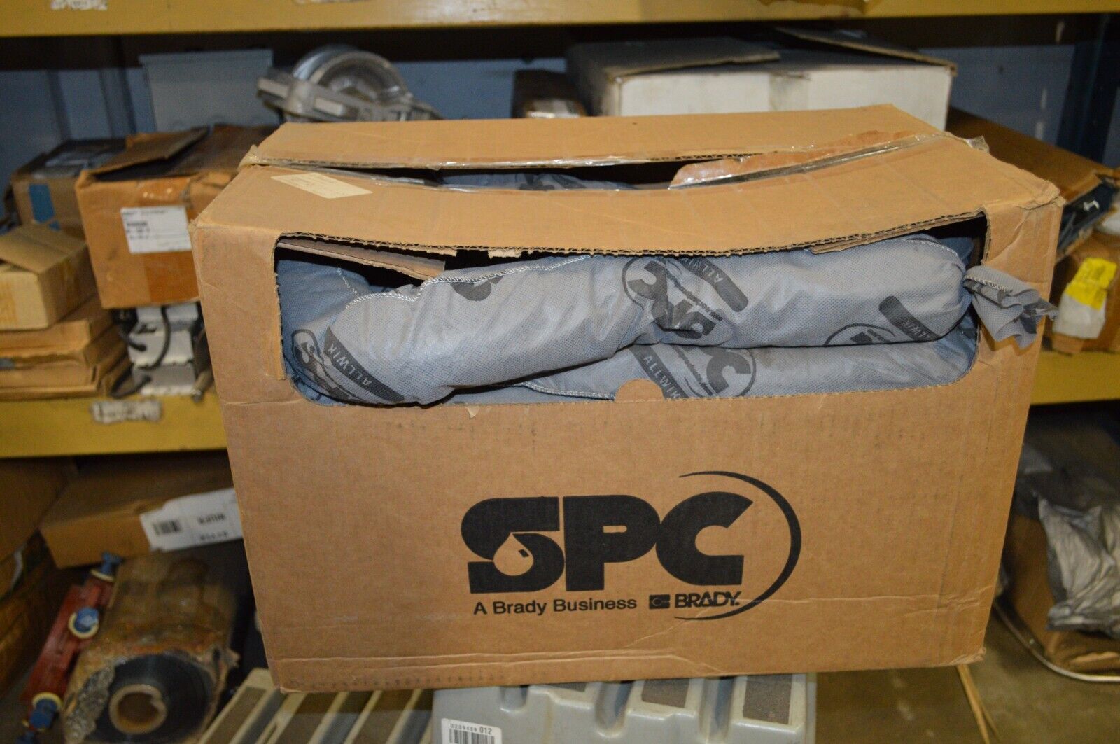 SPC Absorbent Sock: 3 in x 48 in, 12 gal/pk/1 gal/sock, Gray, 12 PK - Northside Material Brokers
