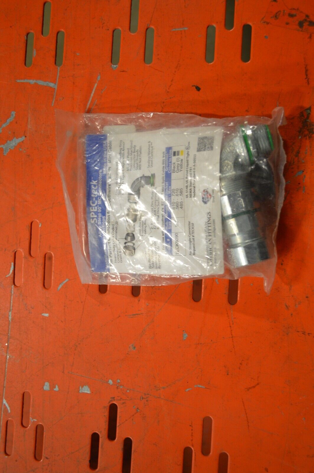 Specteck alloy steel 90 degree mc connecttors - Northside Material Brokers