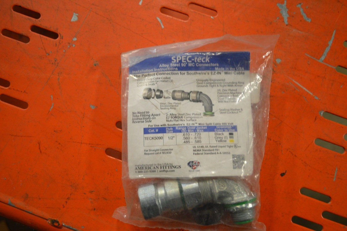 Specteck alloy steel 90 degree mc connecttors - Northside Material Brokers