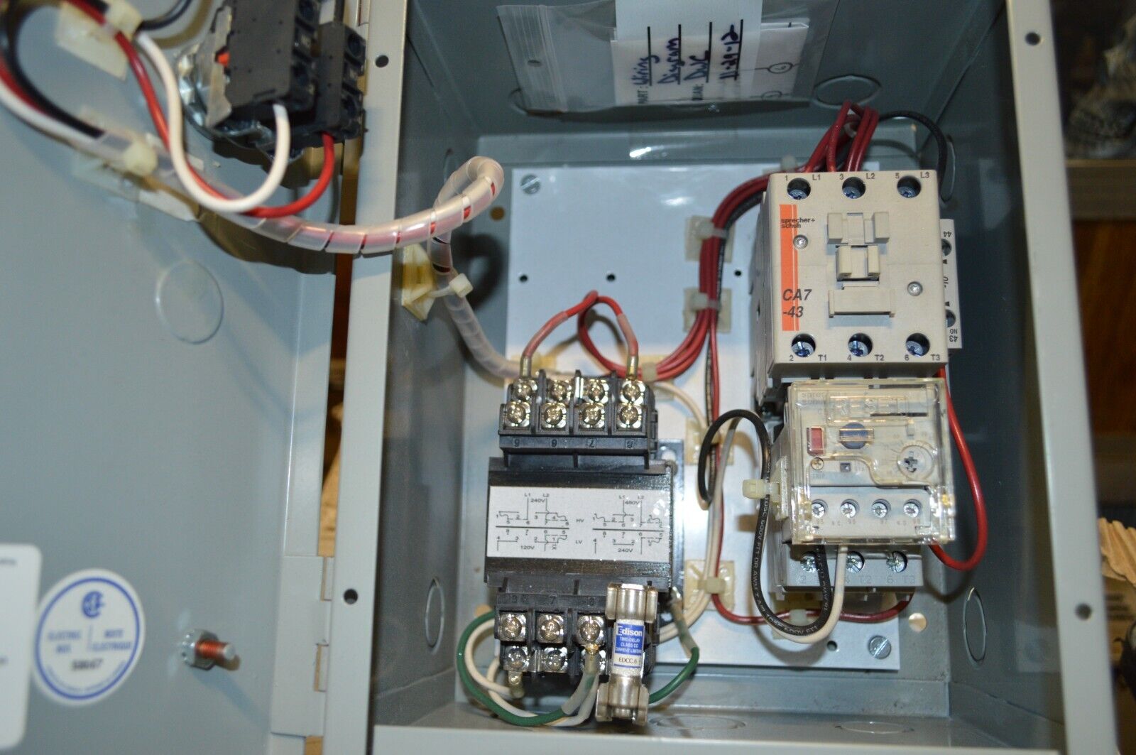 Sprecher Schuh Model M1-1086-A Motor Starter & Citcuit Protection - Northside Material Brokers